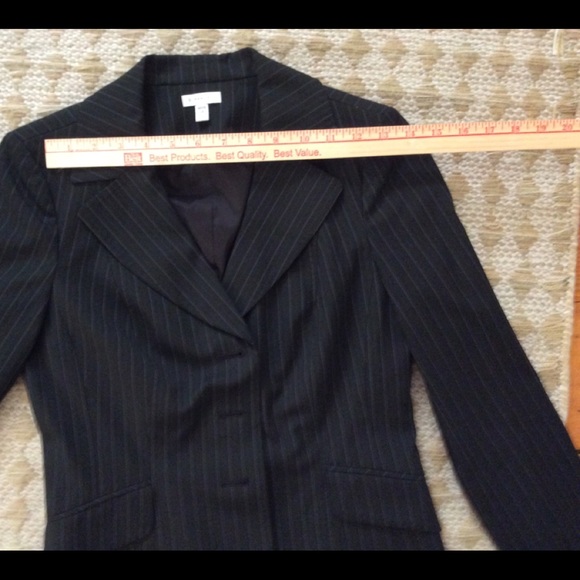 Sharp SEMANTIKS fully lined blazer Blk pinstripe - Picture 6 of 8